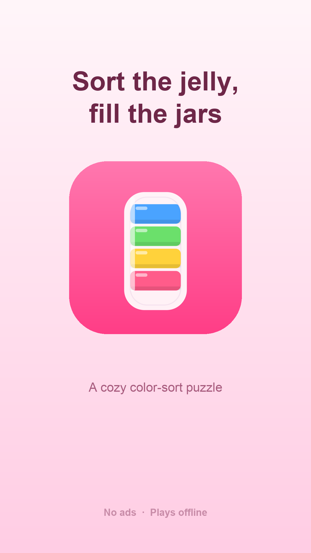 Jelly Sort gameplay — sort the jelly, fill the jars